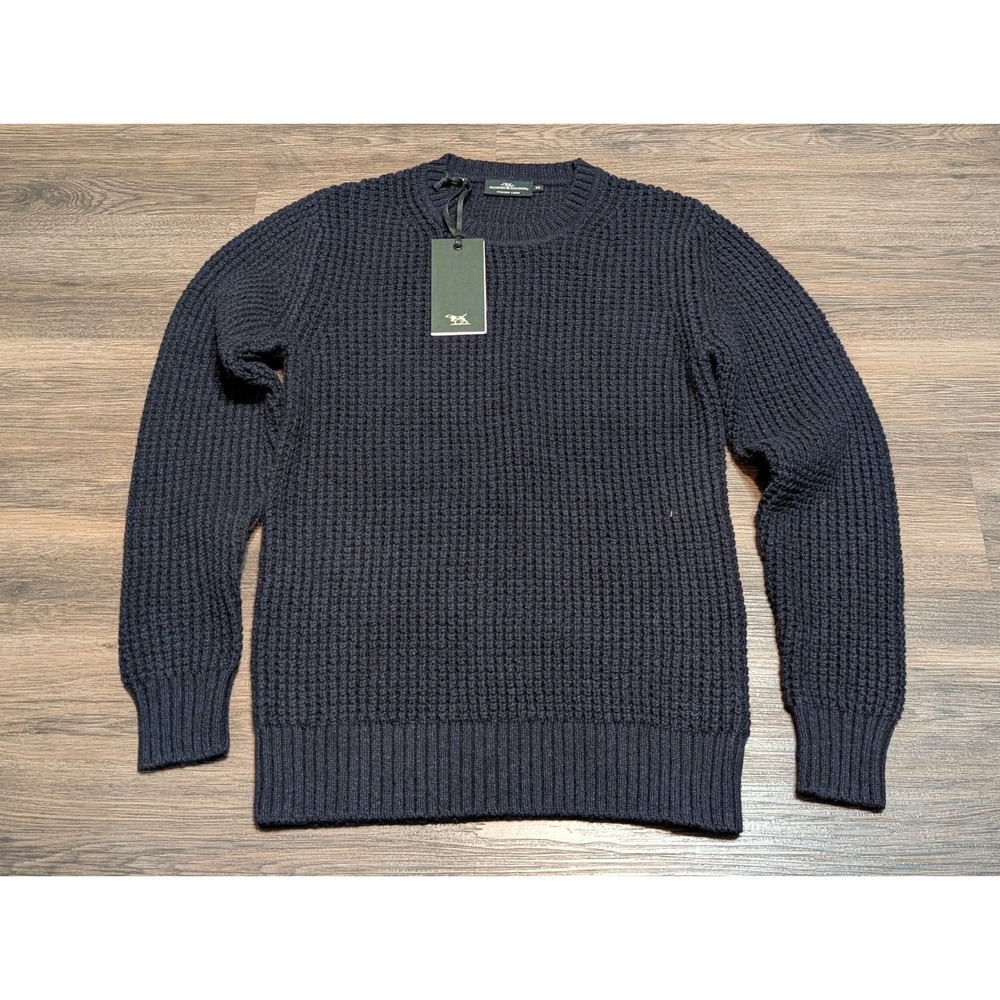 Rodd & Gunn Scroggs Hill Knit Sweater XS Midnight‎ Navy Wool Cotton EP0958 NEW